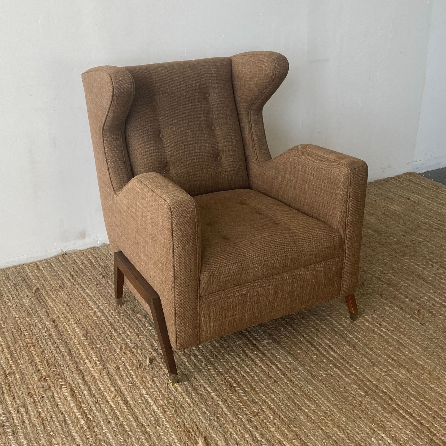 Custom Made Mid-Century Modern Wingback Chair - image-4