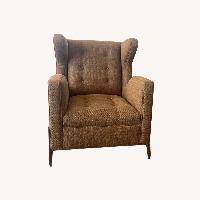Custom Made Mid-Century Modern Wingback Chair