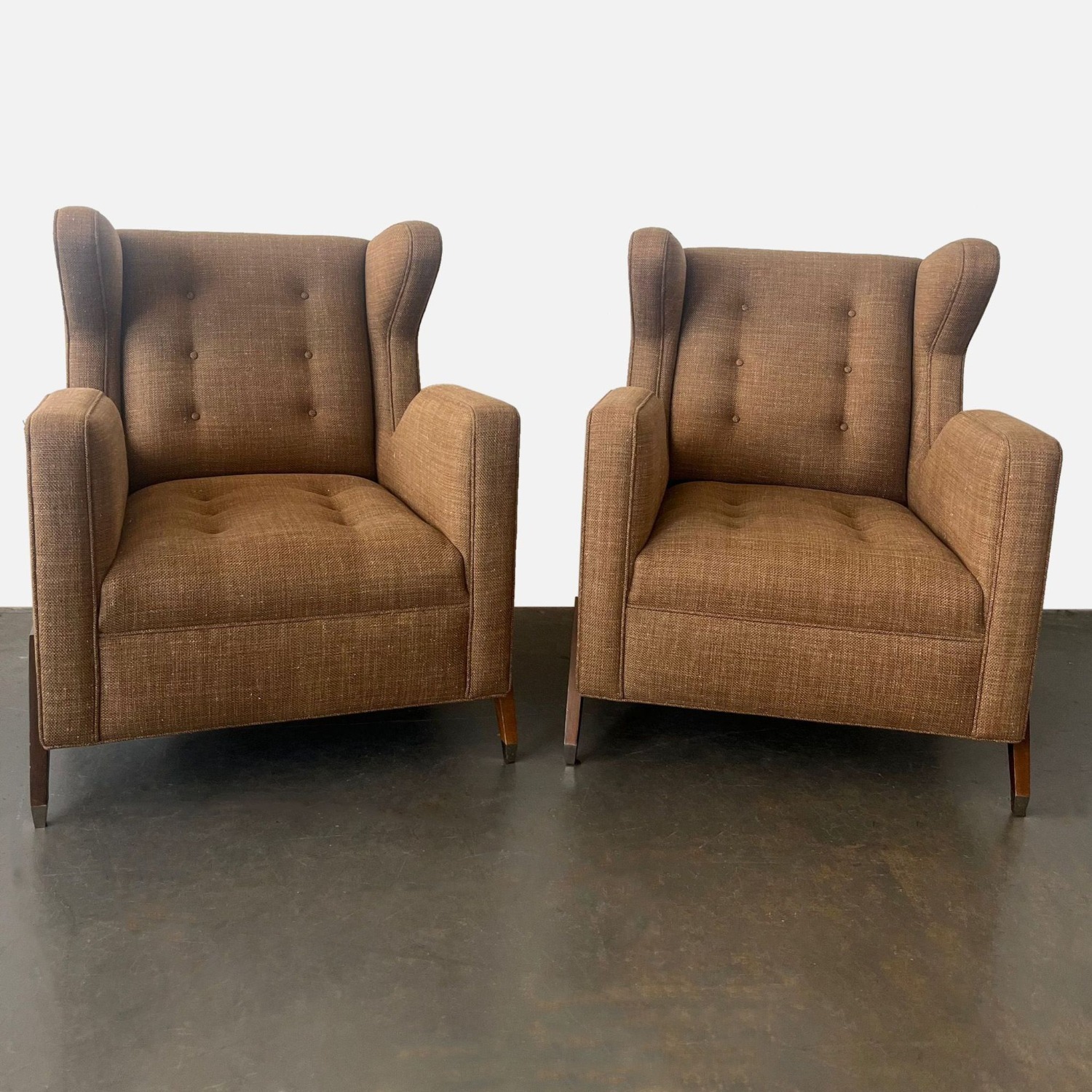 Custom Made Mid-Century Modern Wingback Chair - image-7