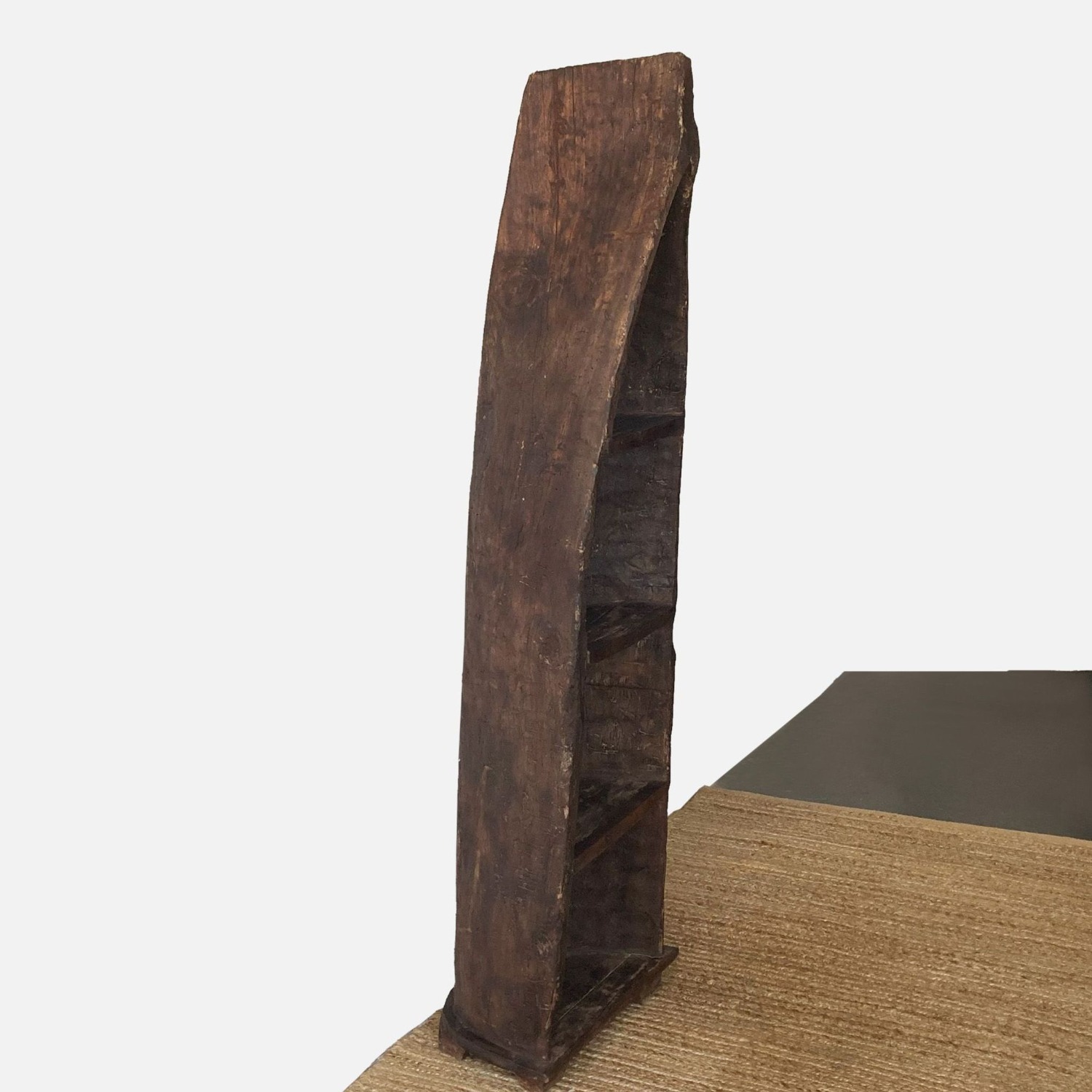 Hand Carved Balinese Canoe Bookshelf - image-3