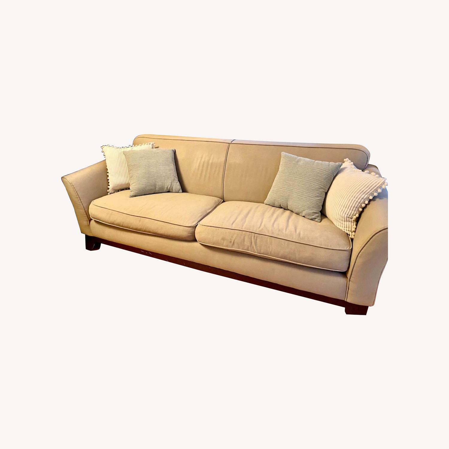 Pottery Barn Greenwich Sofa in Sage Green - image-0