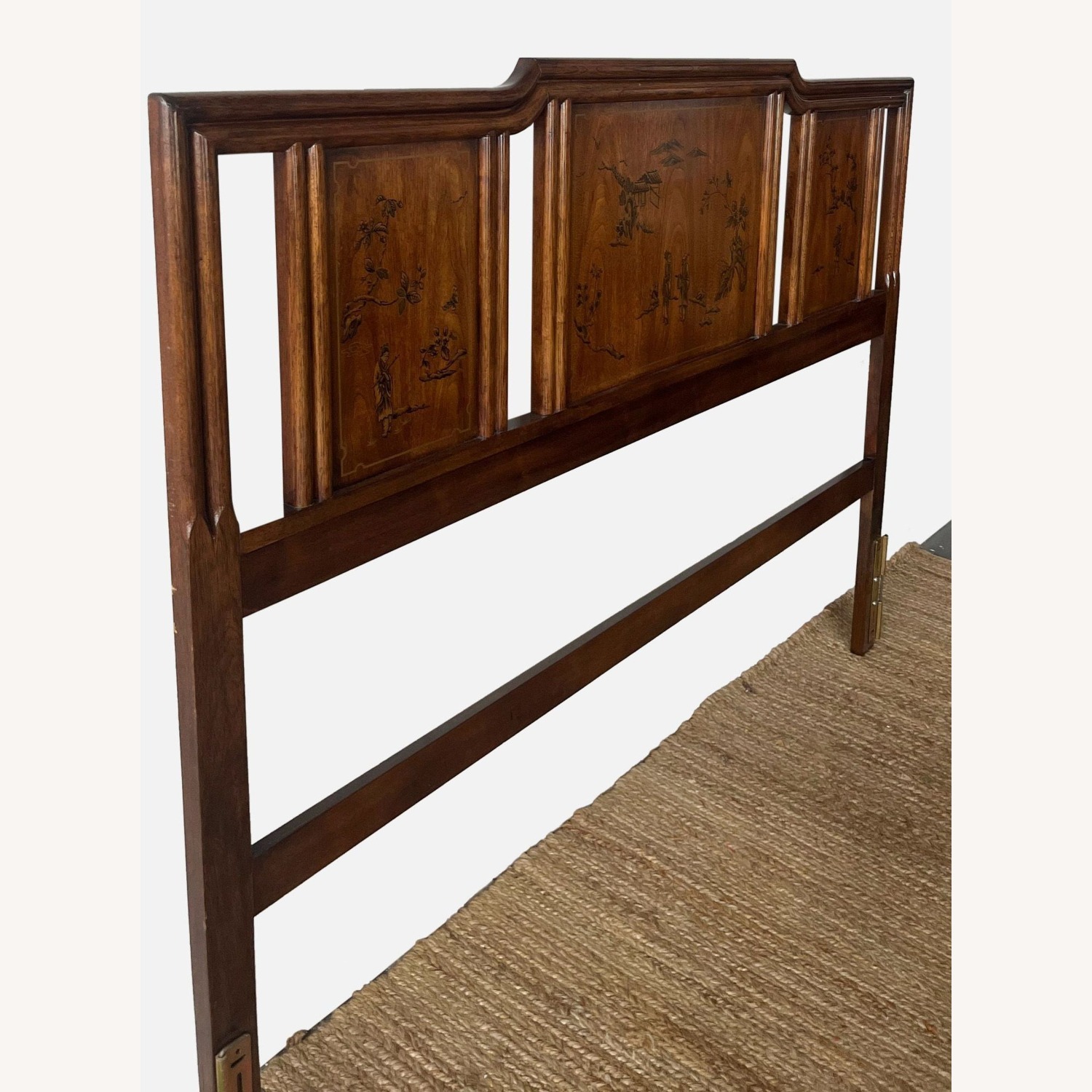 King Size Vintage Drexel Chinoiserie Headboard - image-2