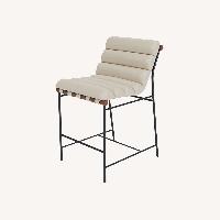 Modern Vail Leather Barstool by Denver Modern