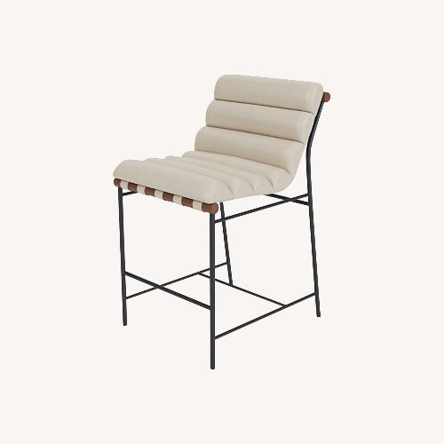 Used Modern Vail Leather Barstool by Denver Modern for sale on AptDeco