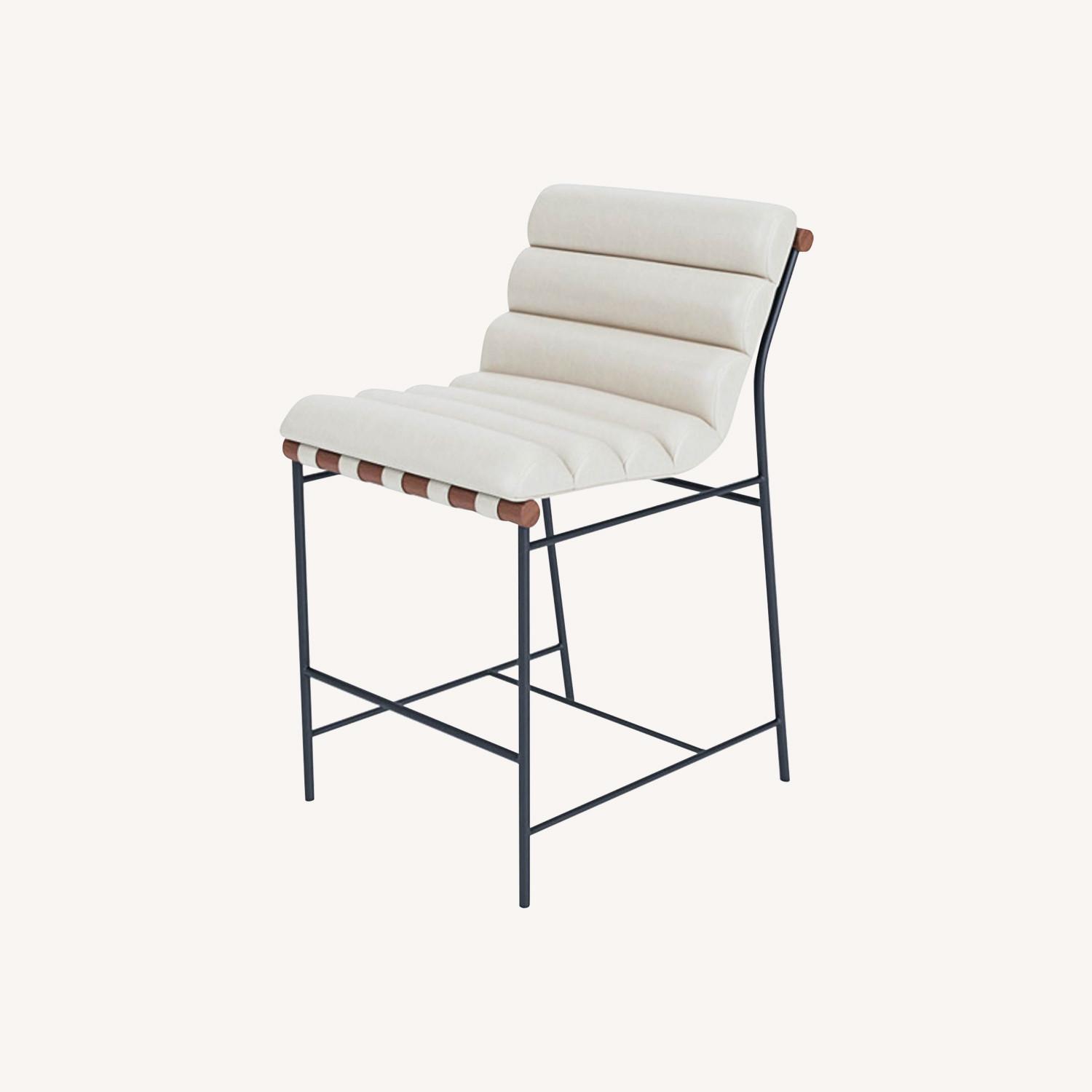 Modern Vail Leather Barstool by Denver Modern - image-0