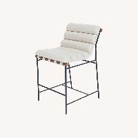 Modern Vail Leather Barstool by Denver Modern