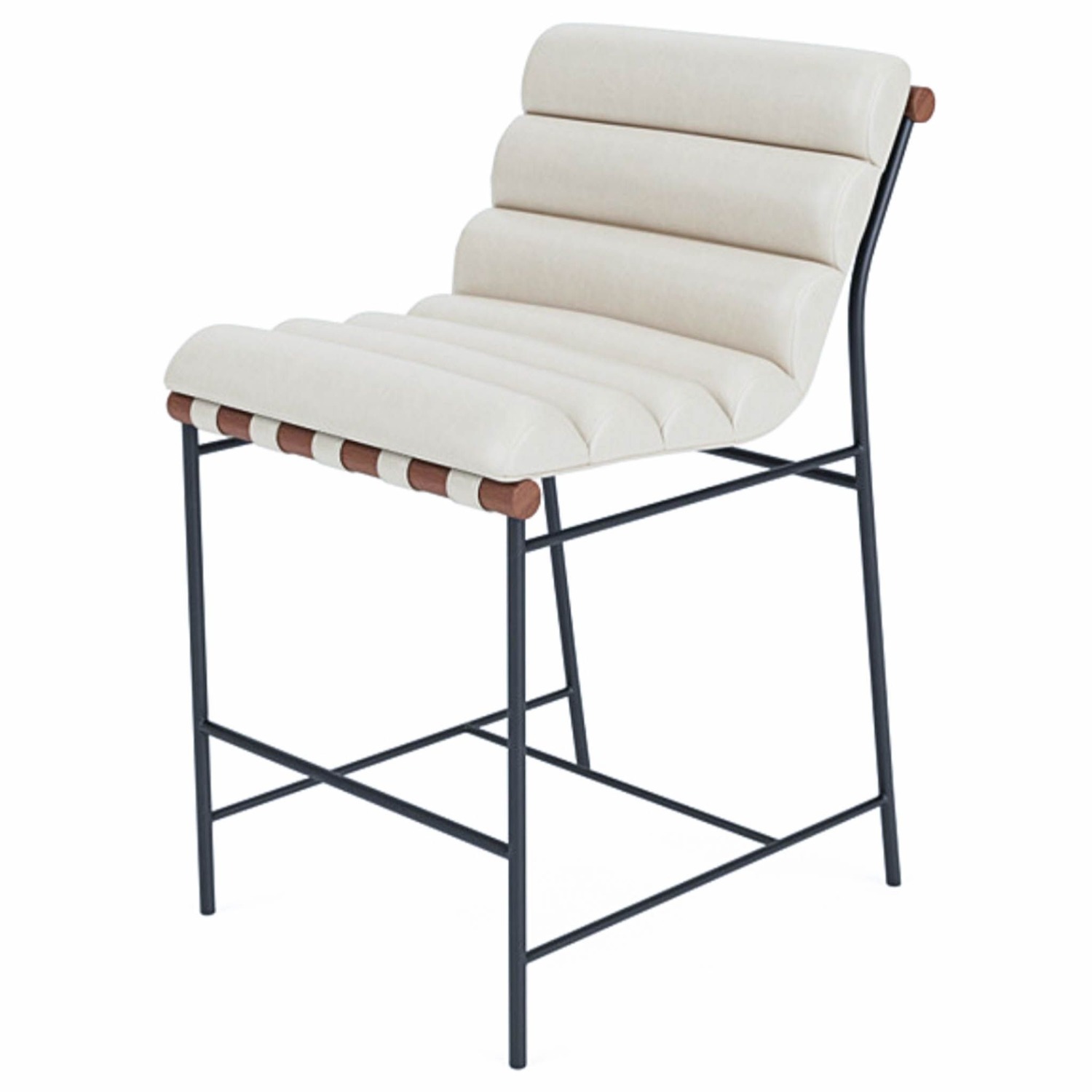 Modern Vail Leather Barstool by Denver Modern - image-1