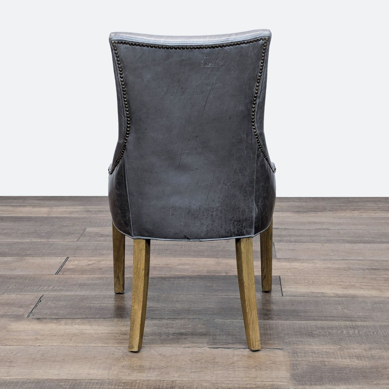 Restoration Hardware 10-piece Leather Parsons Chairs - image-11