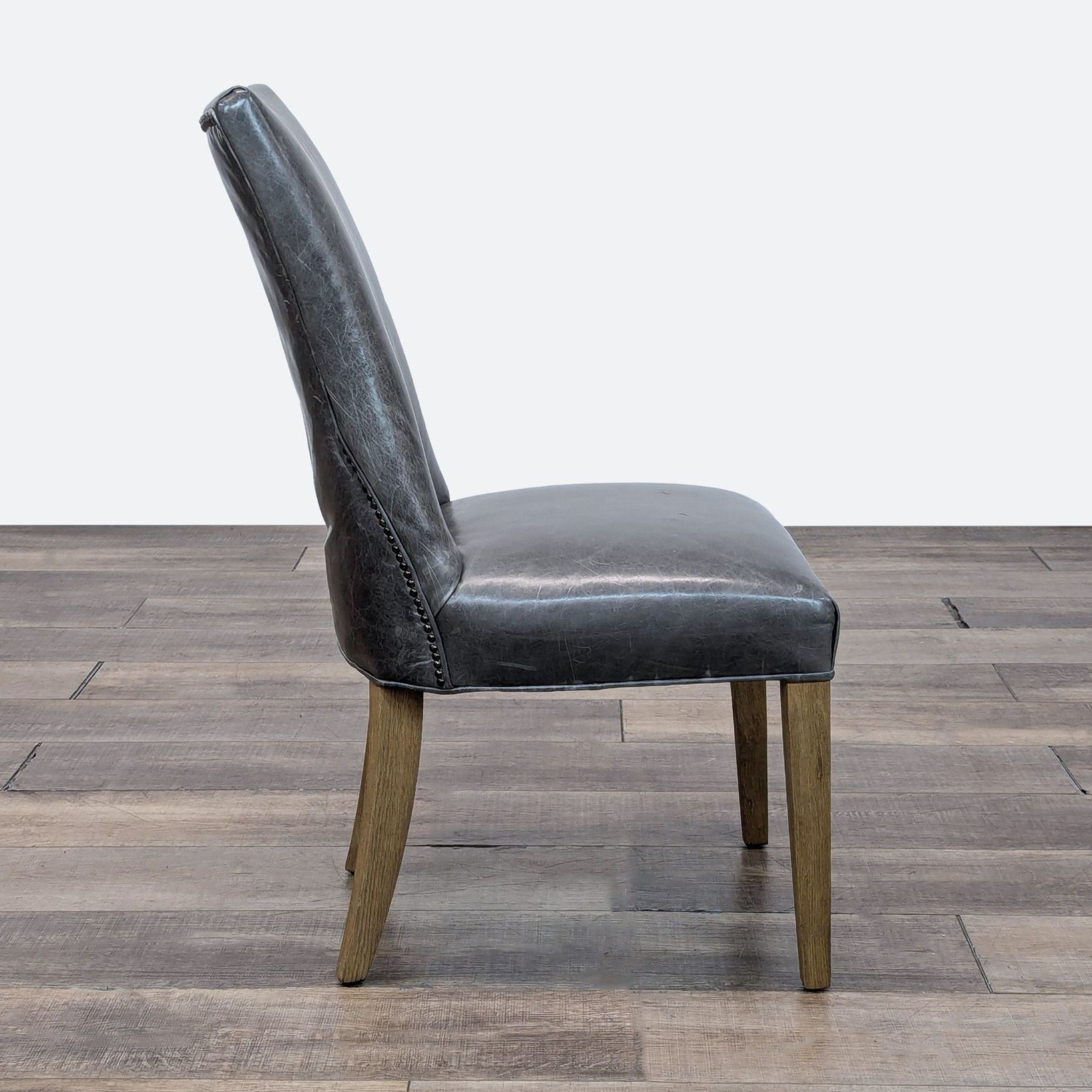 Restoration Hardware 10-piece Leather Parsons Chairs - image-20