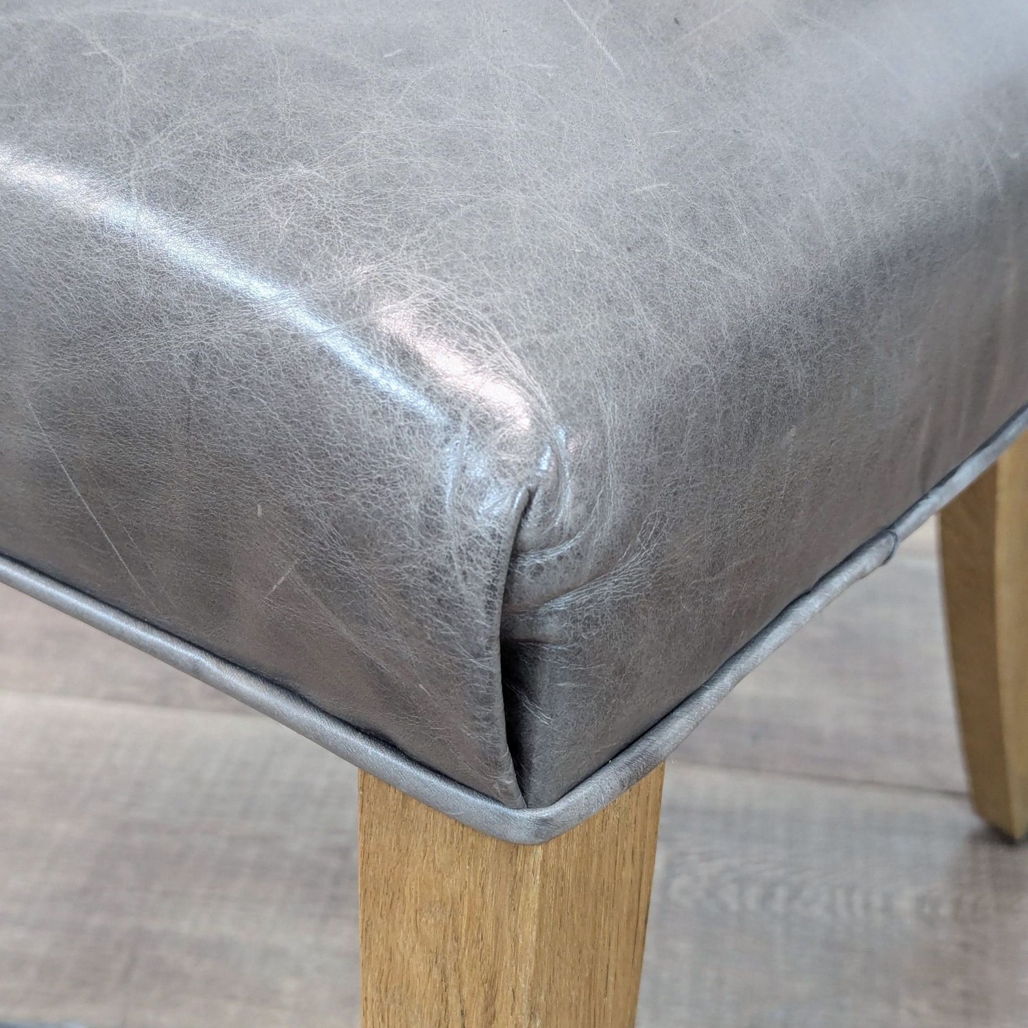 Restoration Hardware 10-piece Leather Parsons Chairs - image-13