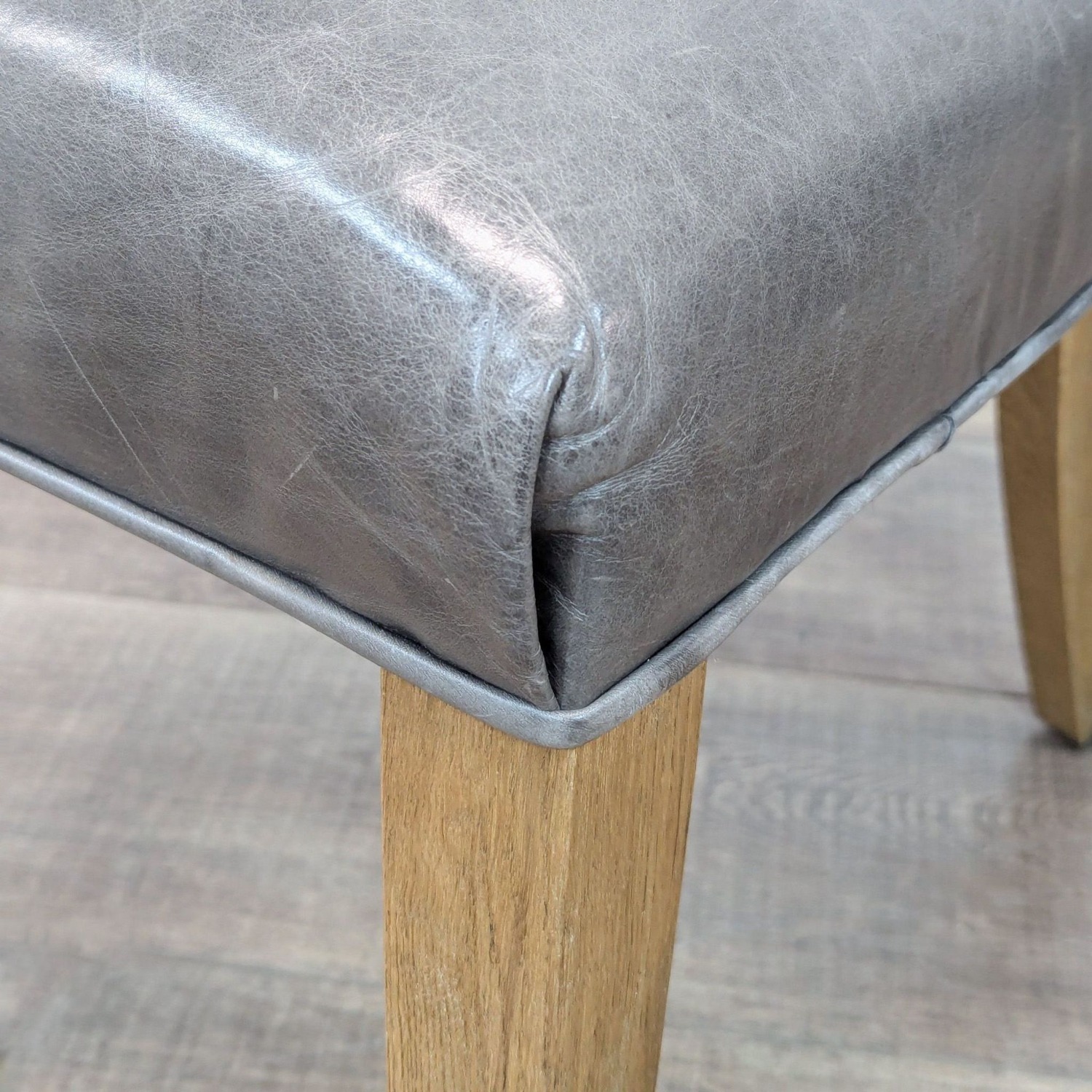 Restoration Hardware 10-piece Leather Parsons Chairs - image-22