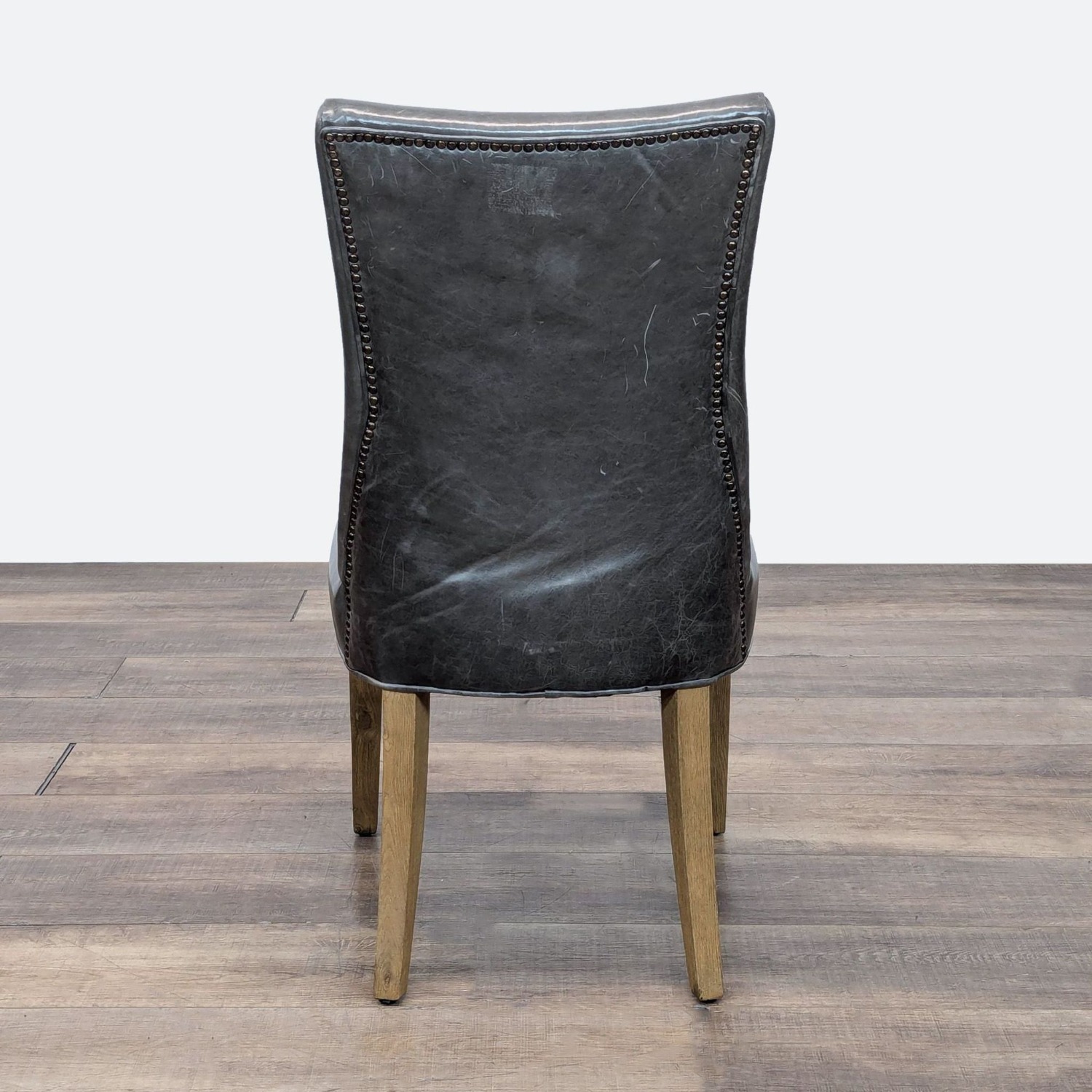 Restoration Hardware 10-piece Leather Parsons Chairs - image-21