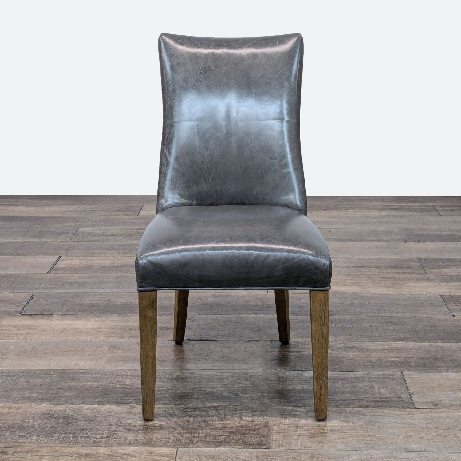 Restoration Hardware 10-piece Leather Parsons Chairs - image-18