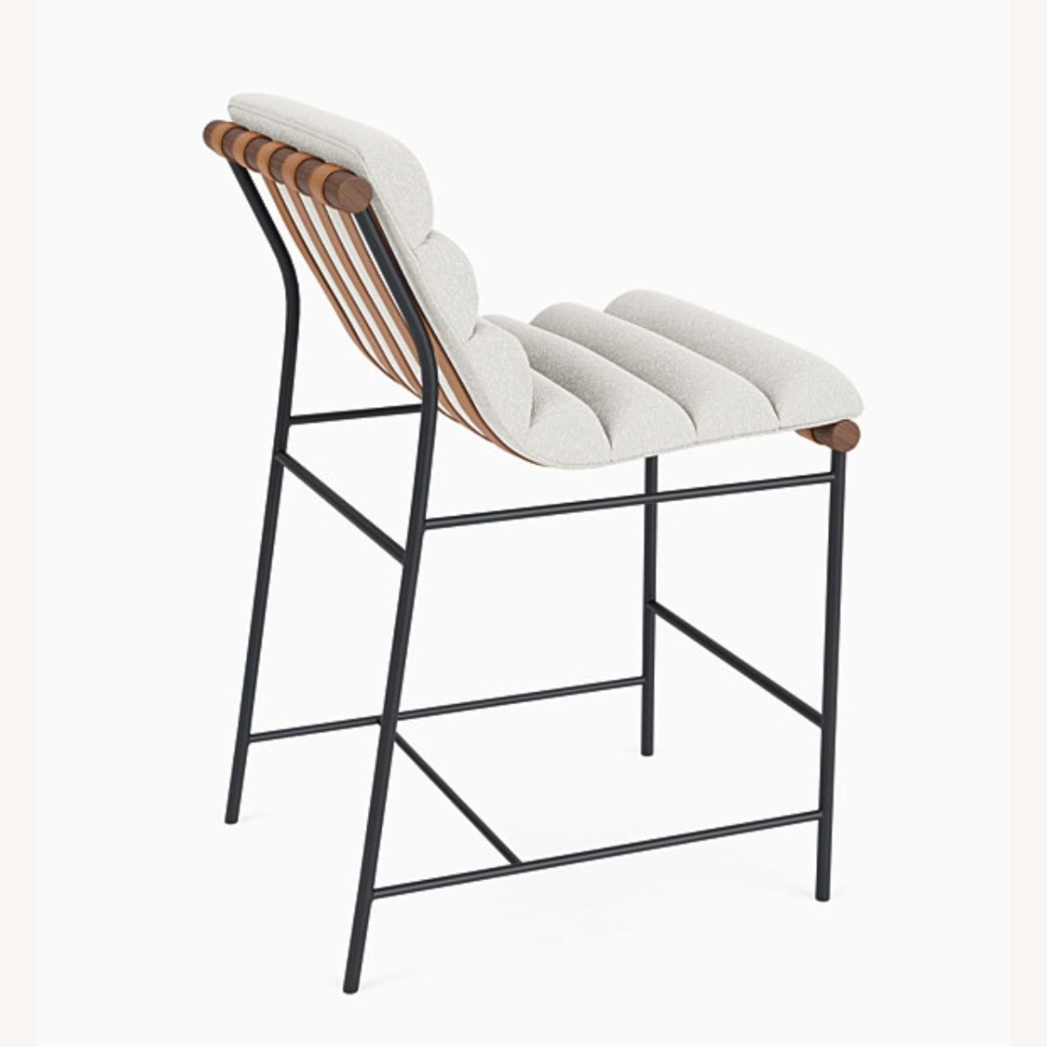 Denver Modern Off White Fabric Mixed Media Counter - image-4