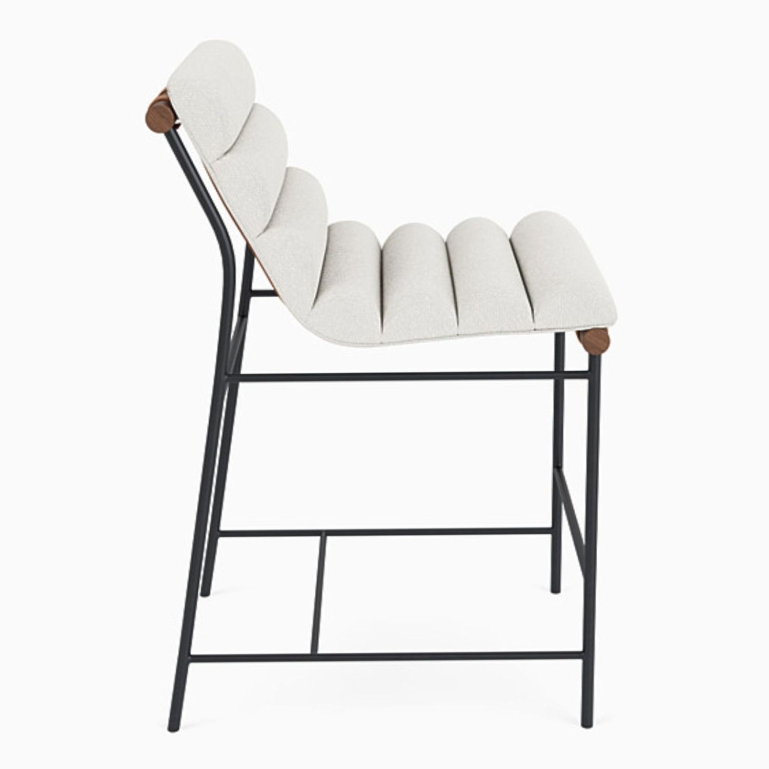 Denver Modern Off White Fabric Mixed Media Counter - image-5