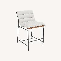 Denver Modern Vail White Boucle Counter Stool