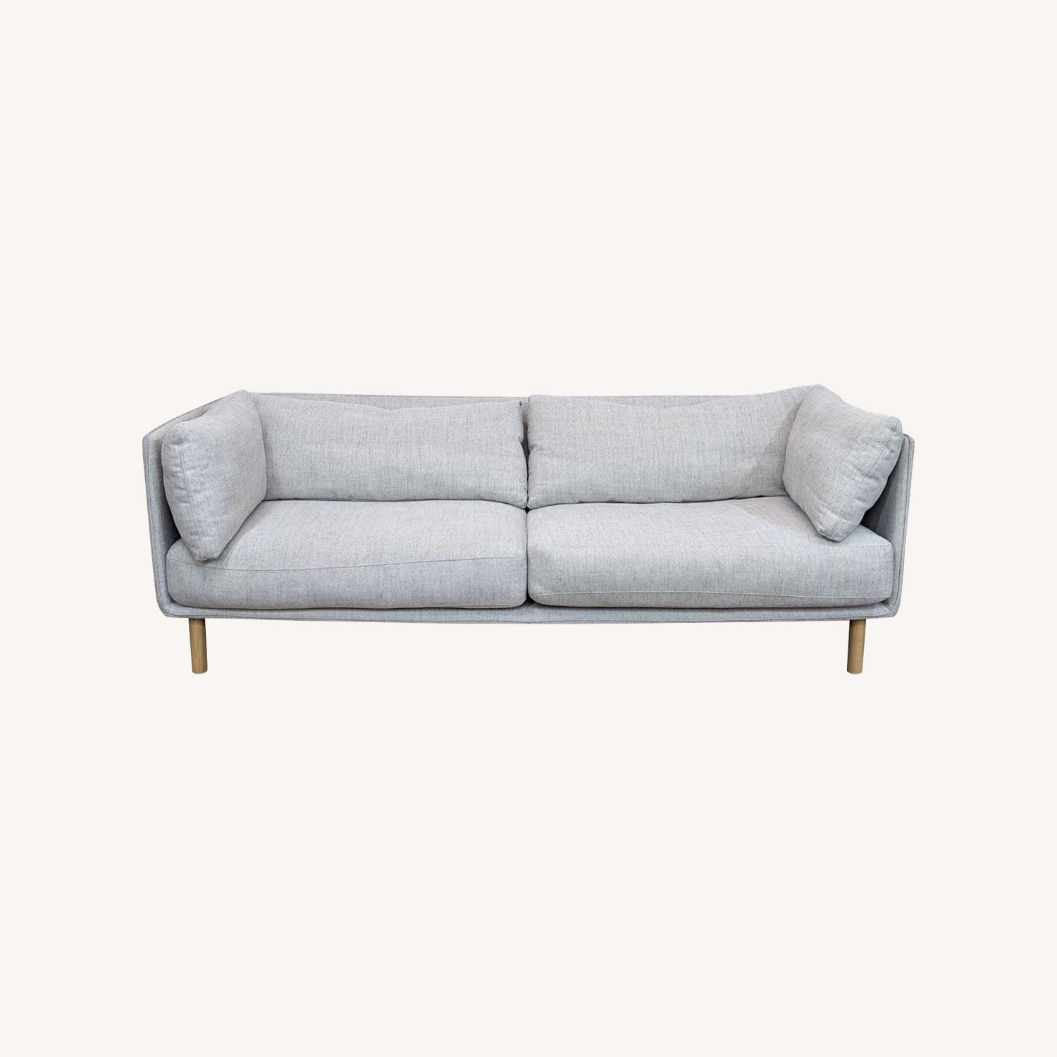 Crate and Barrel Wells Modern 84" Sofa in Gravel - image-0