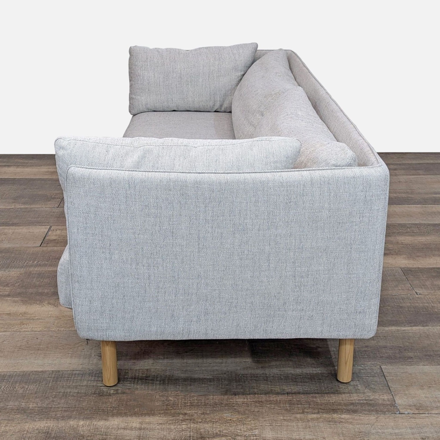 Crate and Barrel Wells Modern 84" Sofa in Gravel - image-5