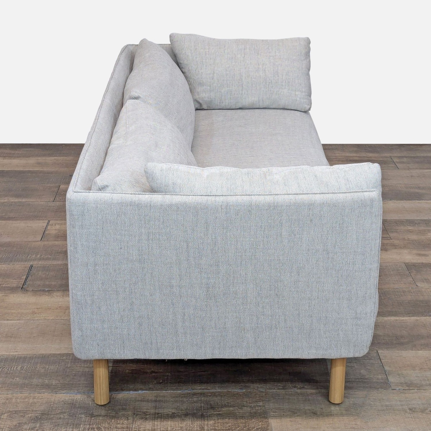 Crate and Barrel Wells Modern 84" Sofa in Gravel - image-1