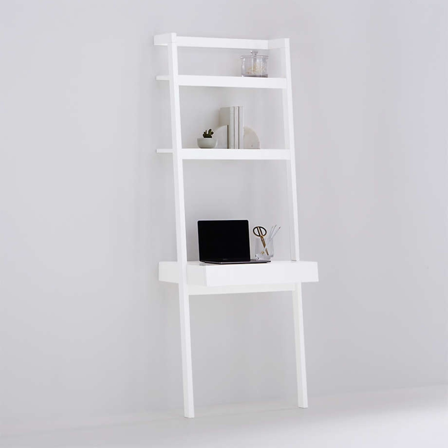 Crate & Barrel Sawyer White Desk - image-10