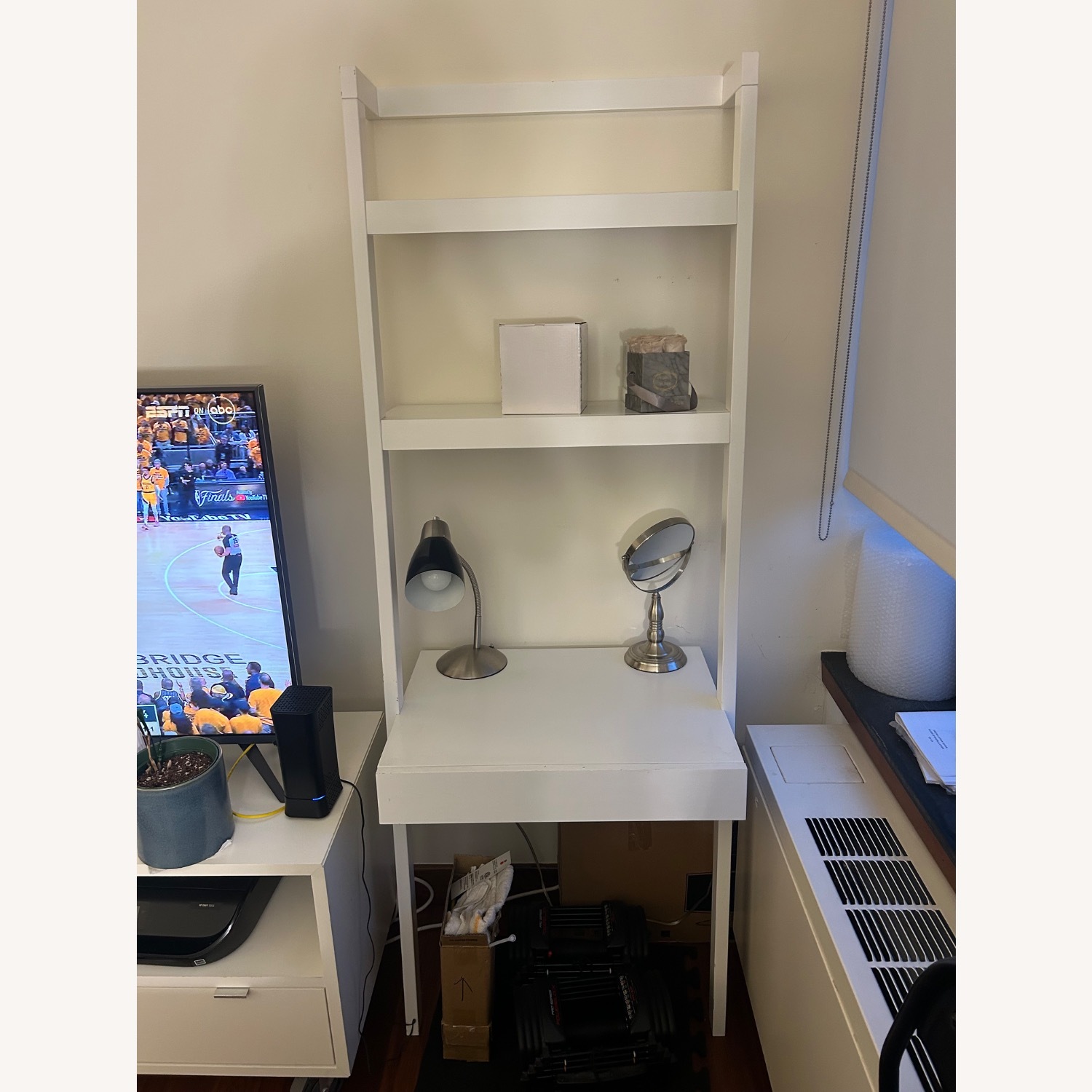 Crate & Barrel Sawyer White Desk - image-1