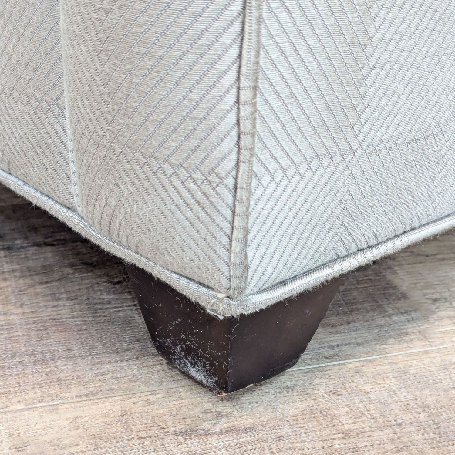 Crate & Barrel Classic Rolled Arm Chair inTextured - image-3