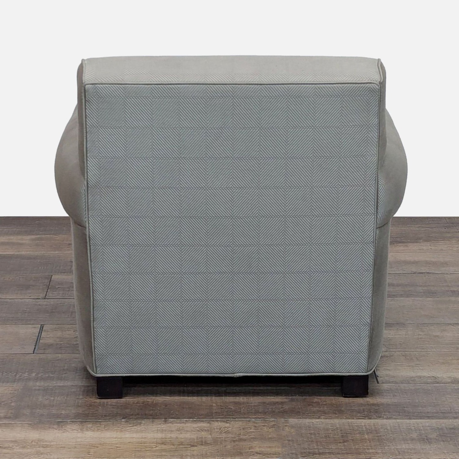 Crate & Barrel Classic Rolled Arm Chair inTextured - image-6