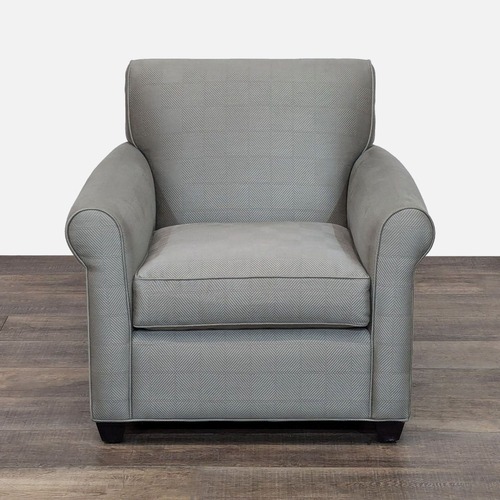 Used Crate & Barrel Classic Rolled Arm Chair inTextured for sale on AptDeco