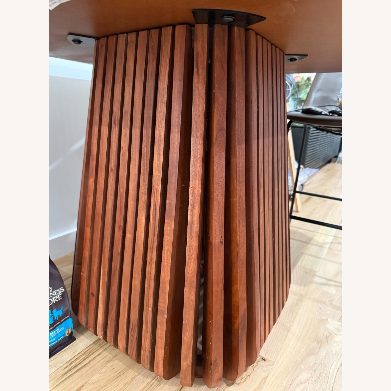 AllModern Kendall Solid Wood & Marble Square Dining Table - image-4