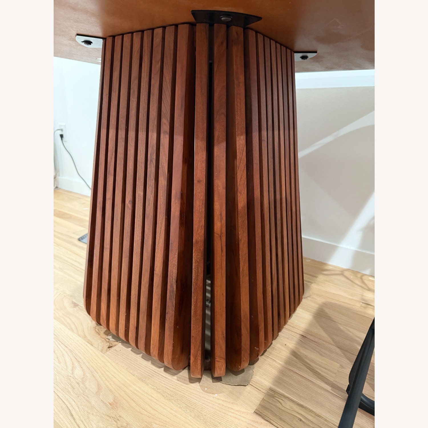 AllModern Kendall Solid Wood & Marble Square Dining Table - image-5