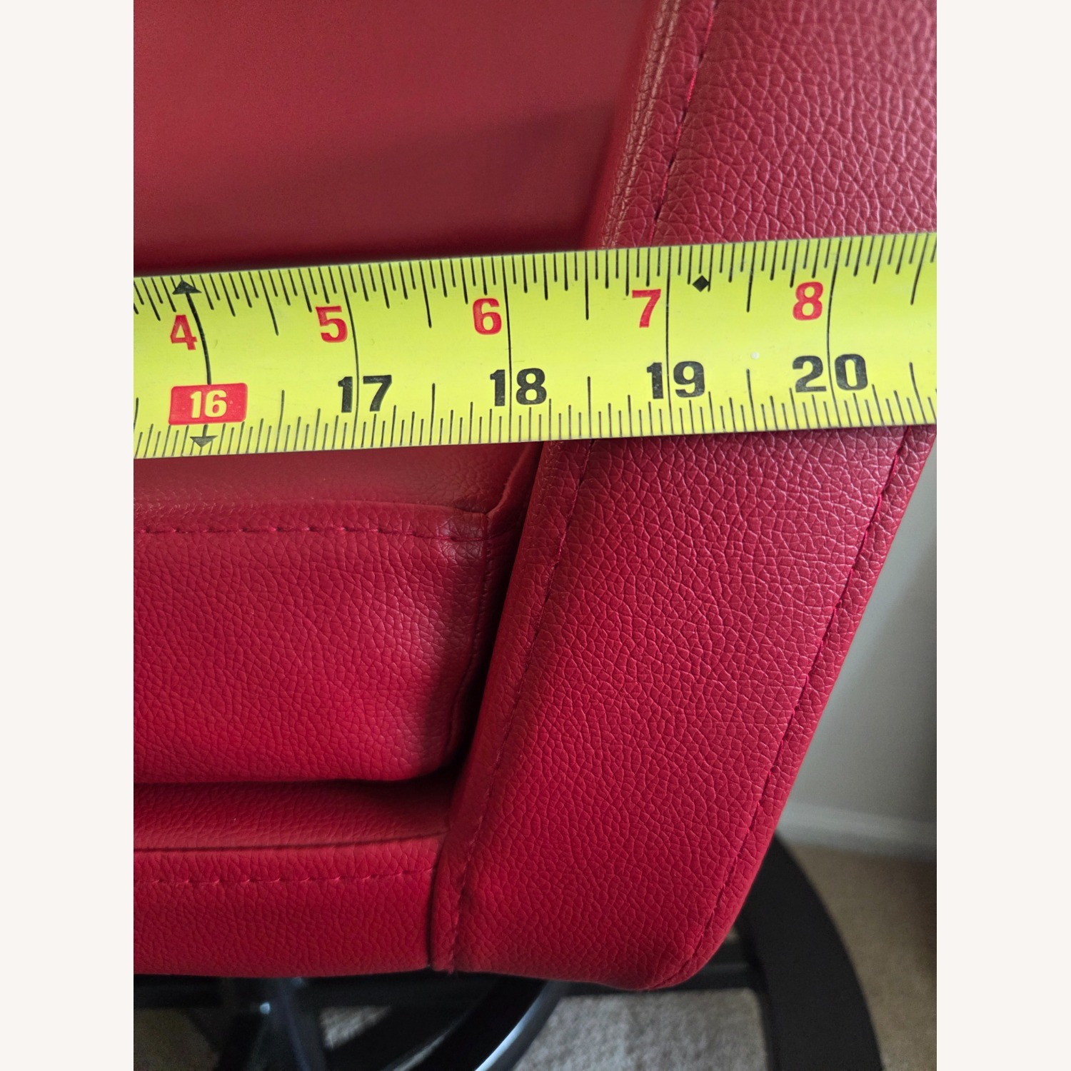 Red Rocker Swivel Bar Stools (Counter Height) - image-13