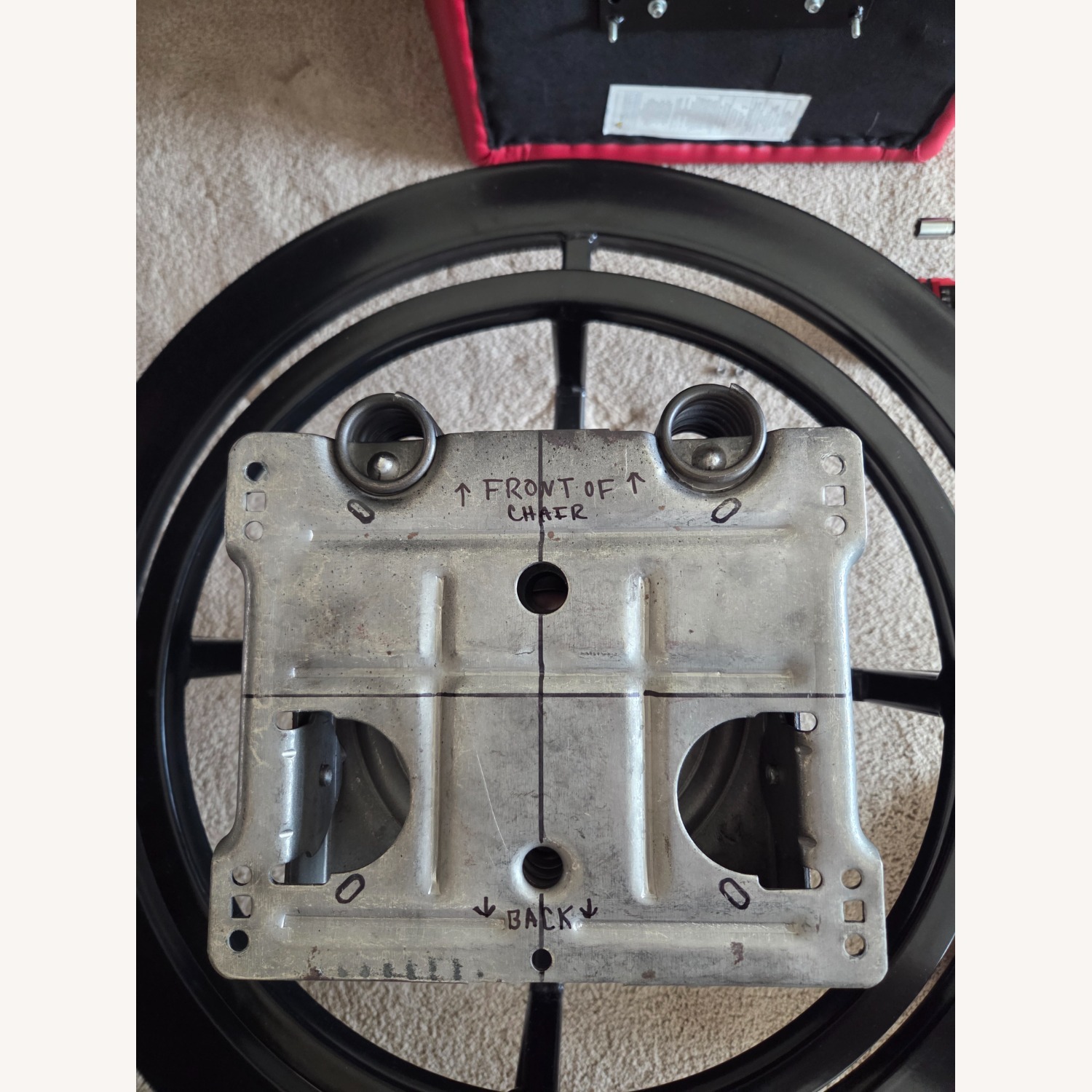 Red Rocker Swivel Bar Stools (Counter Height) - image-20