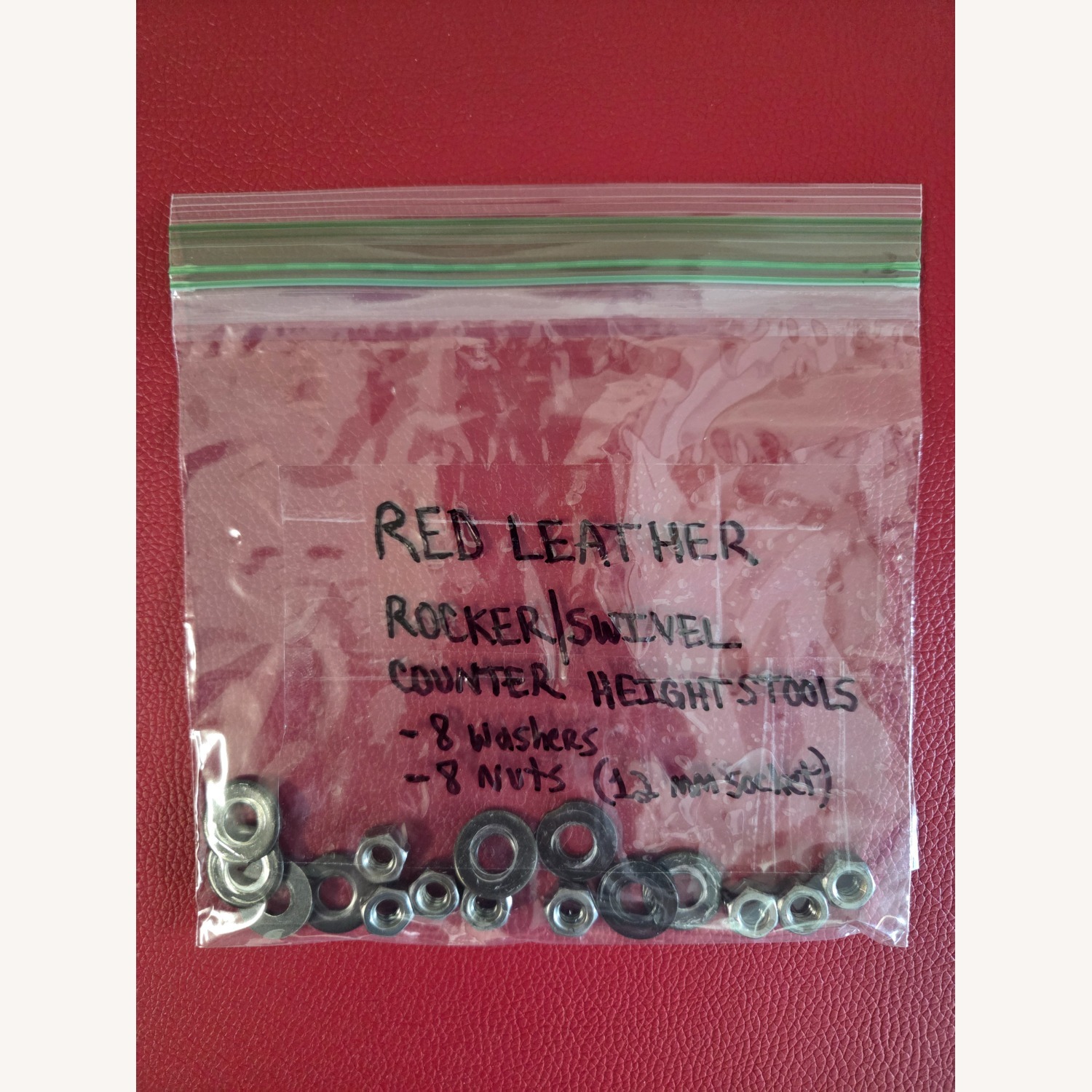 Red Rocker Swivel Bar Stools (Counter Height) - image-22