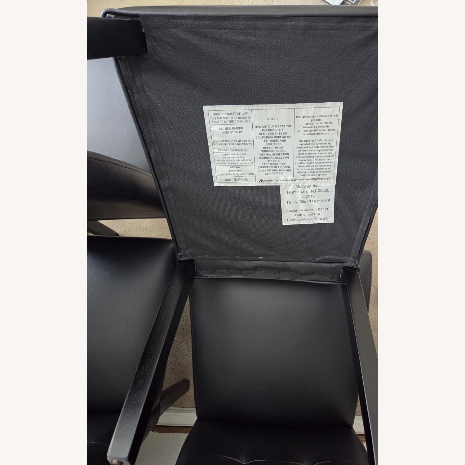 Black Tufted Kitchen/Decorative Cushion Chairs - image-11