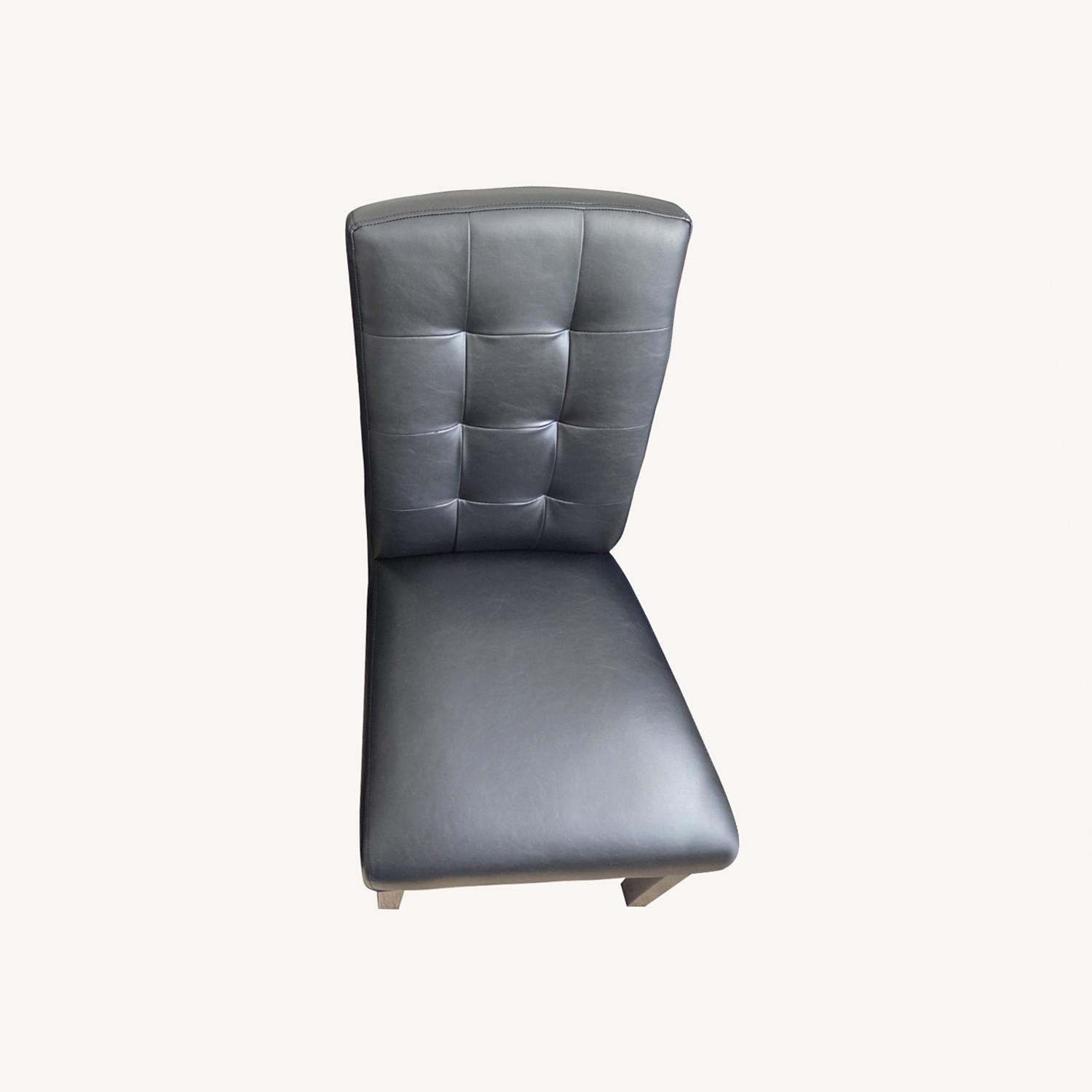 Black Tufted Kitchen/Decorative Cushion Chairs - image-0