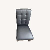Black Tufted Kitchen/Decorative Cushion Chairs