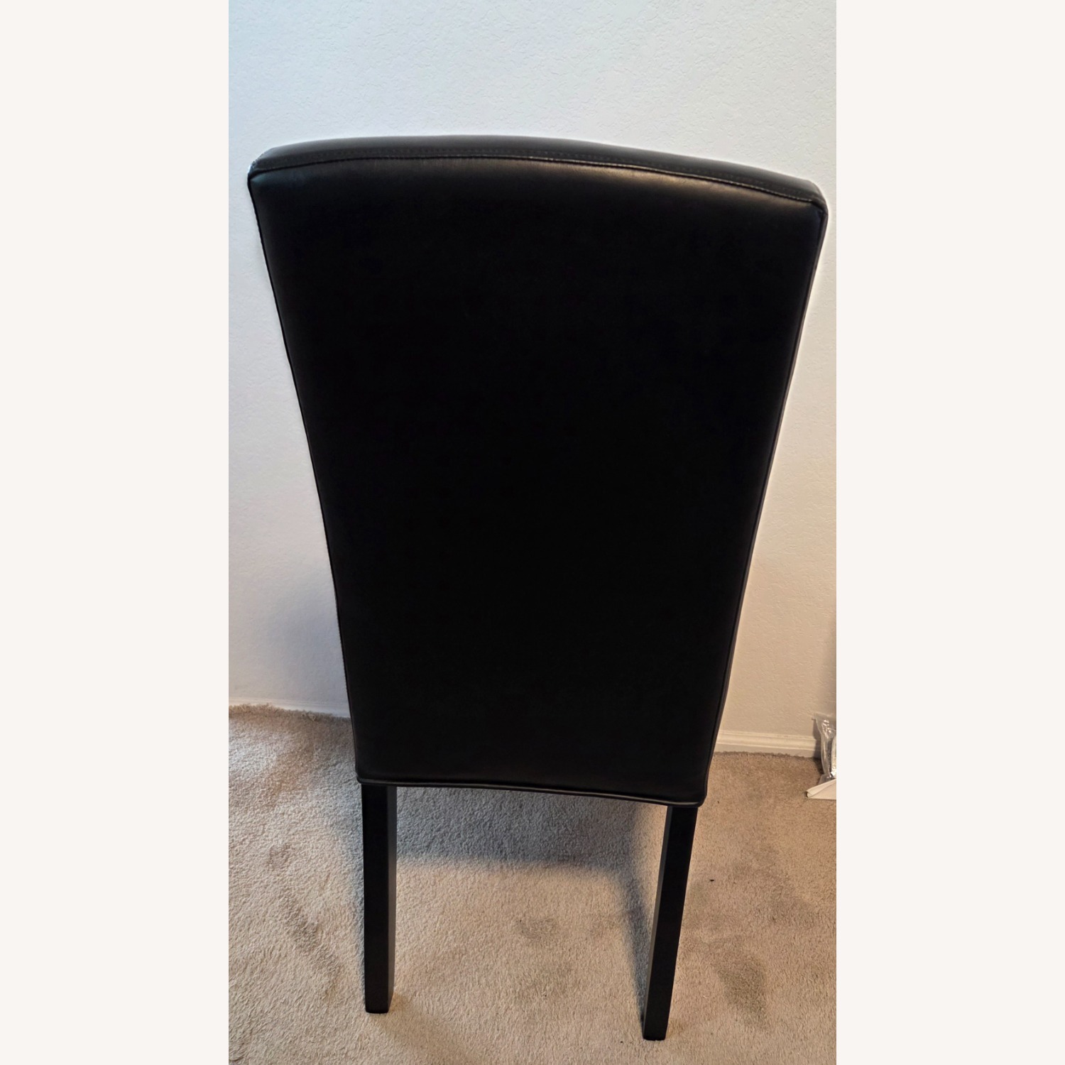 Black Tufted Kitchen/Decorative Cushion Chairs - image-2