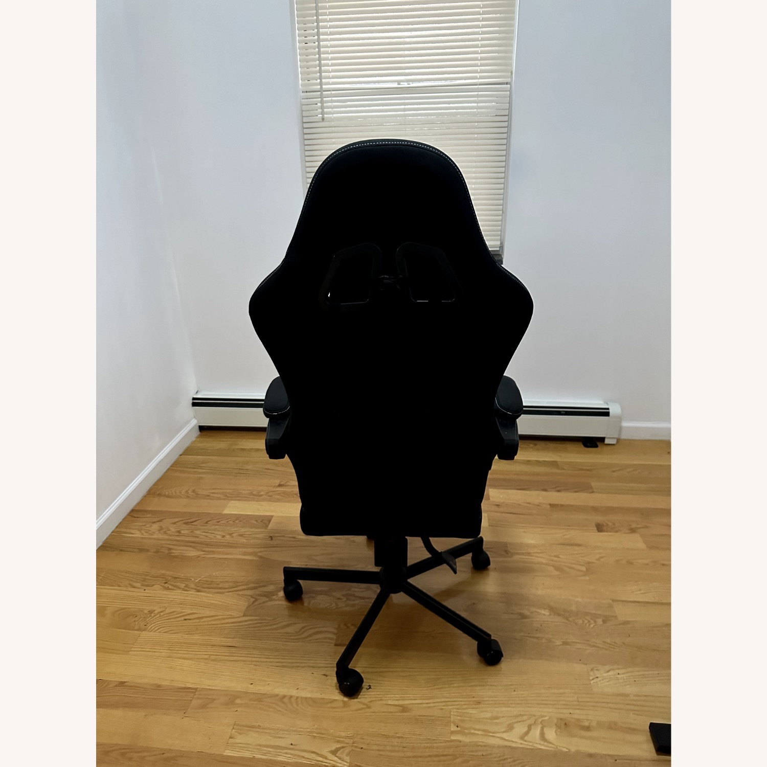 Office Chair with Adjustable Footrest, Black - image-4