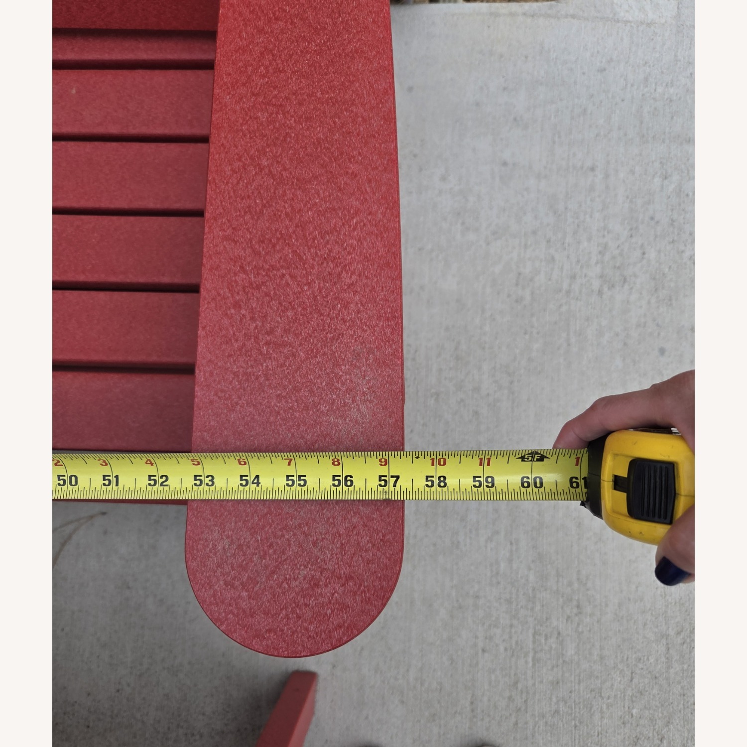 Red DURAWOOD Poly Glider and Bench - image-4