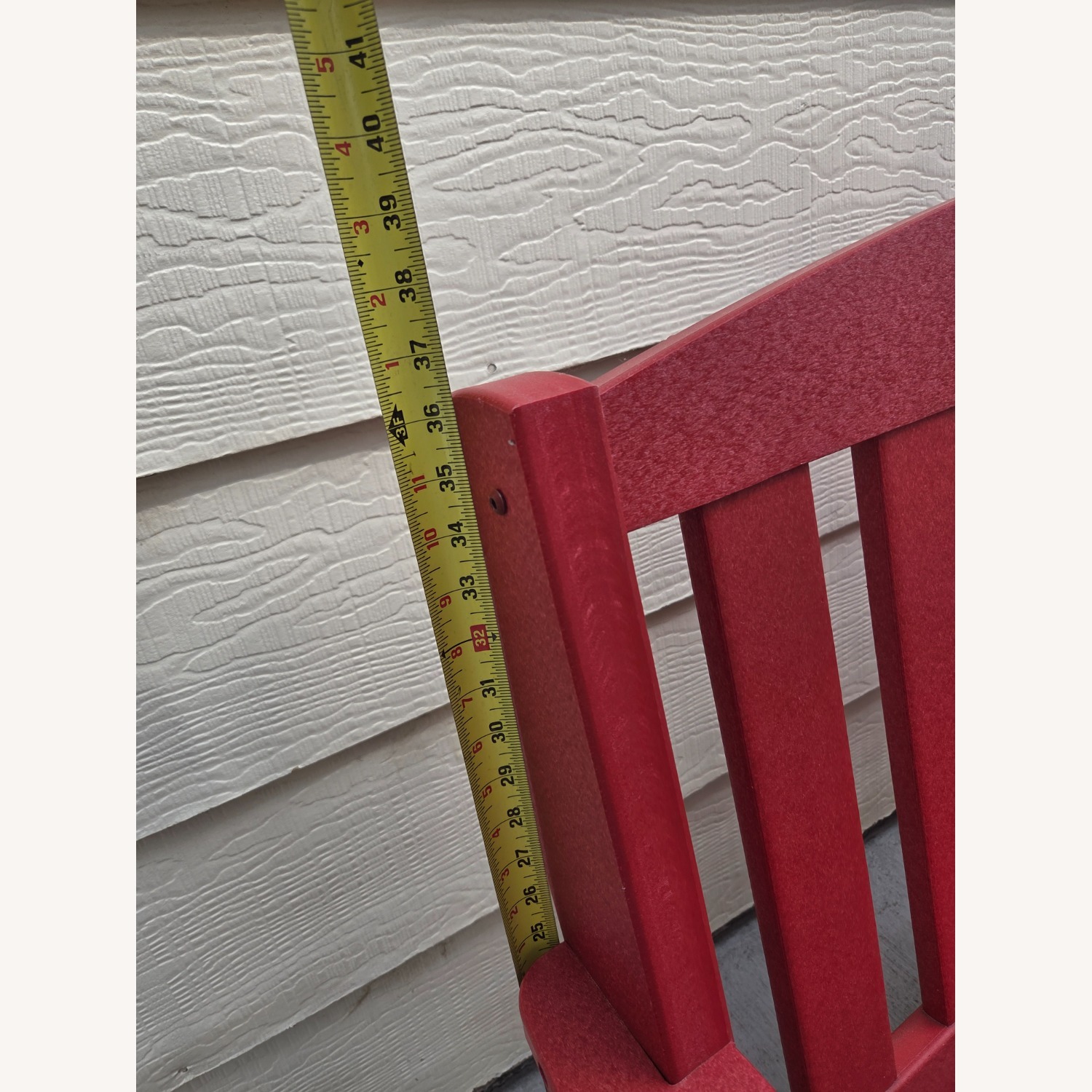 Red DURAWOOD Poly Glider and Bench - image-6