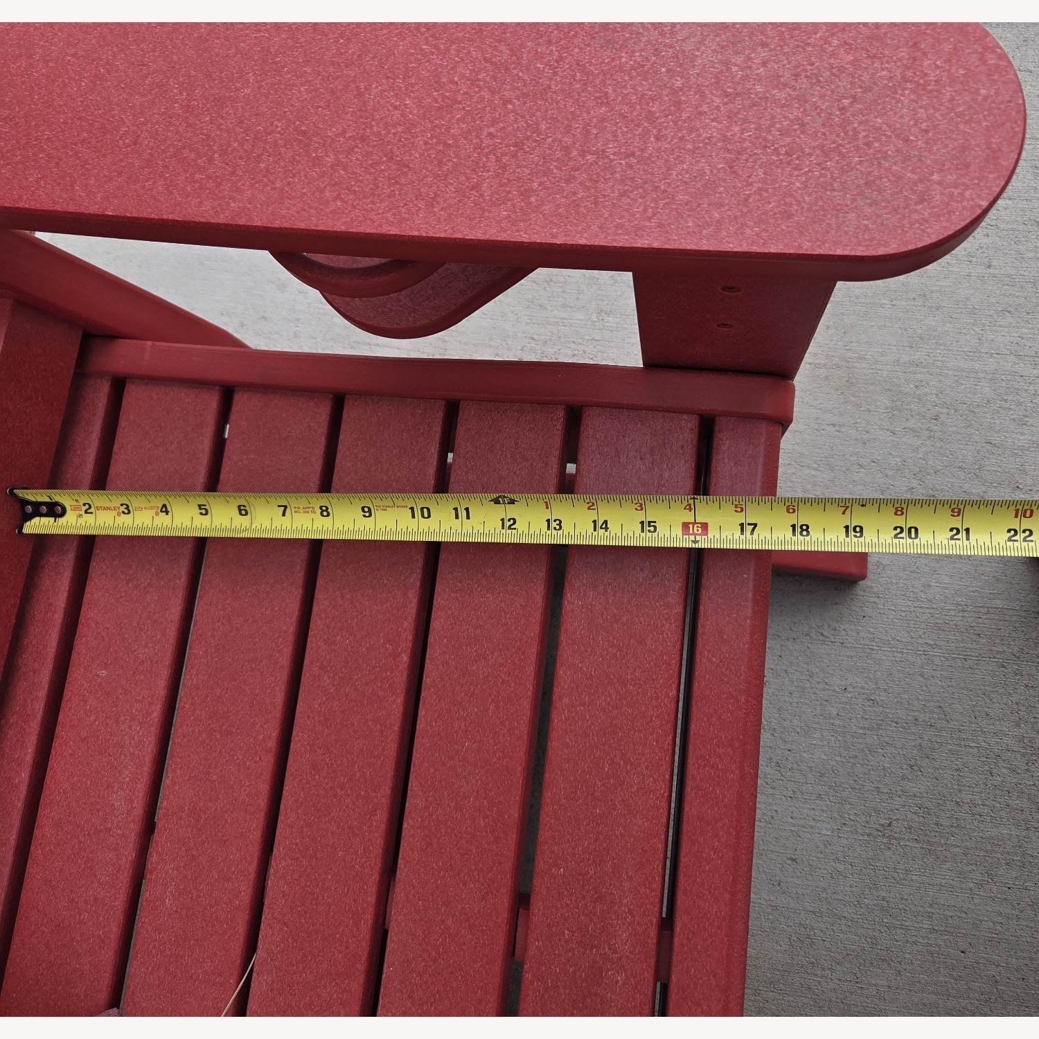 Red DURAWOOD Poly Glider and Bench - image-5