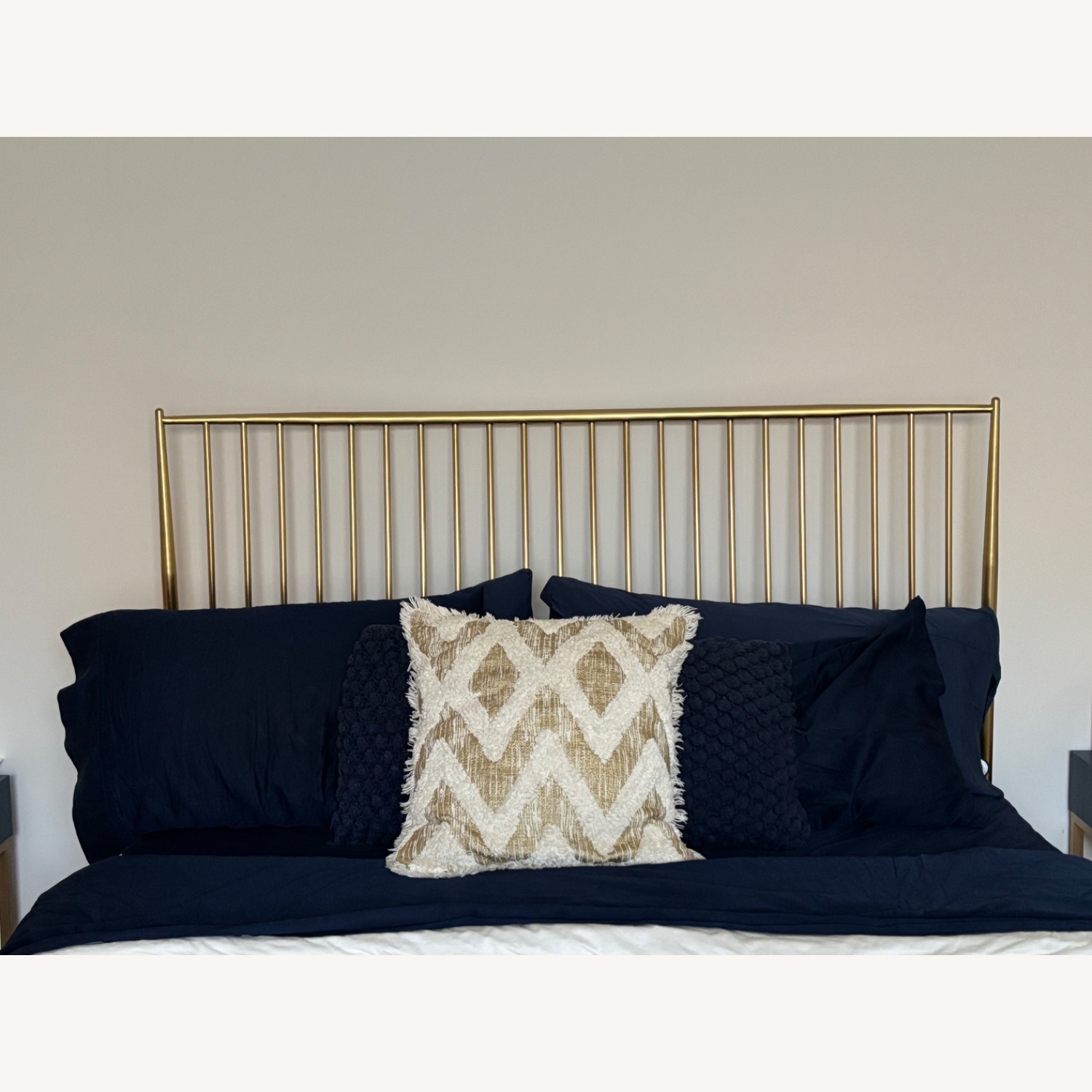 West Elm Stella Gold Bed - image-4
