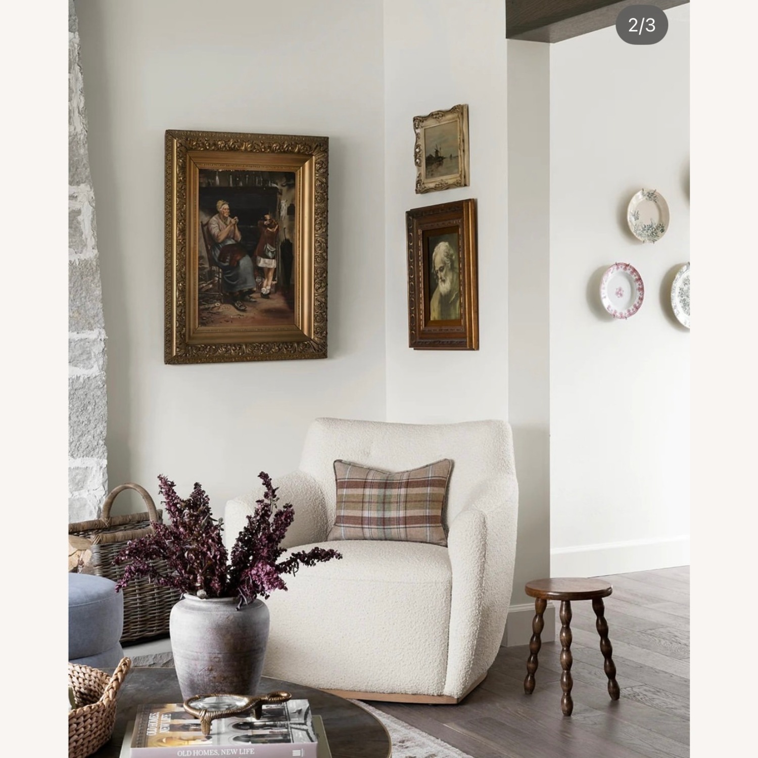 Pair of McGee and Co Alford Boucle Armchairs - image-4