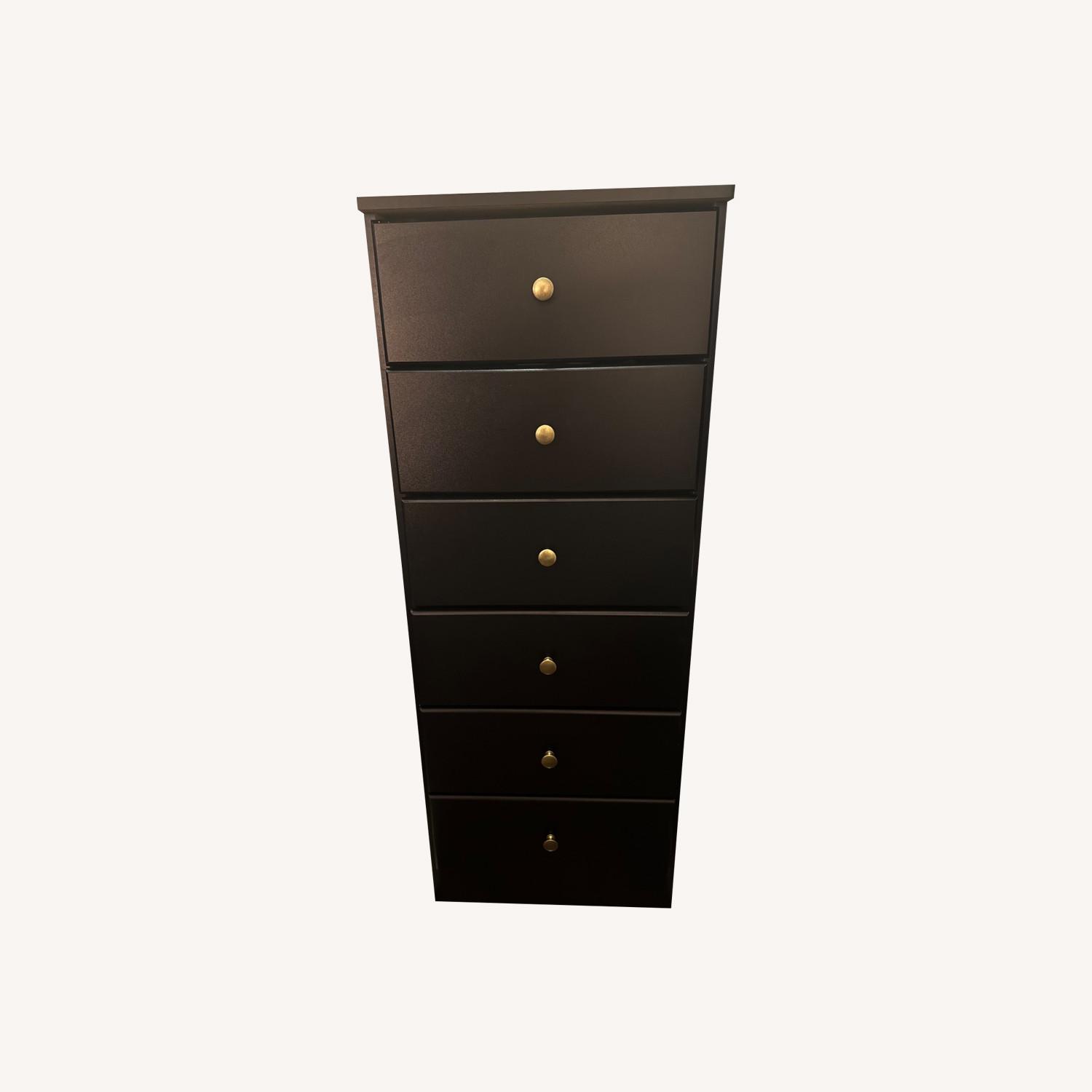 Black Tall 6-Drawer Dresser - image-0