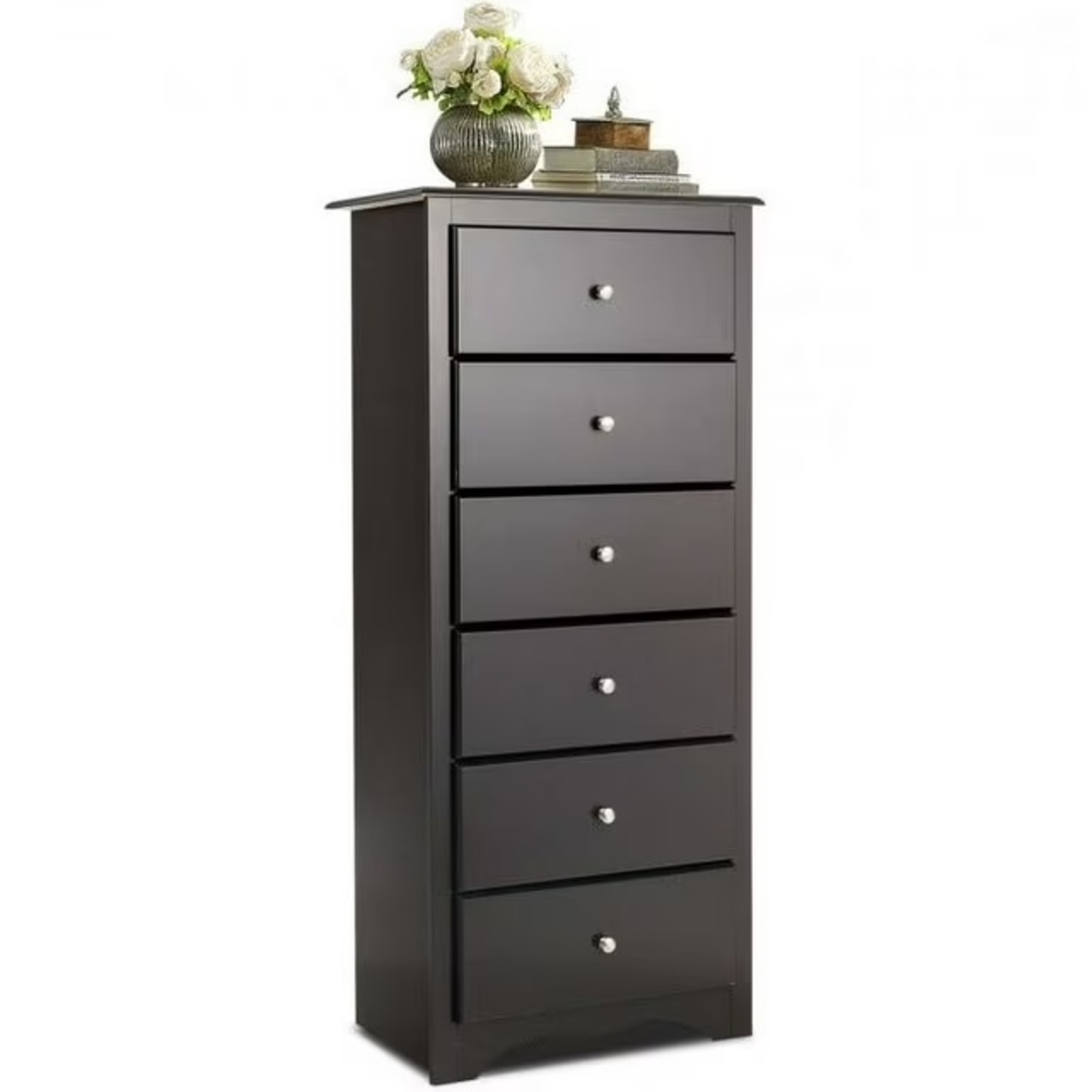 Black Tall 6-Drawer Dresser - image-4