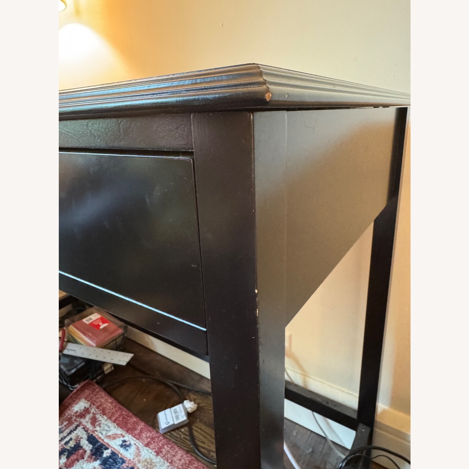 Target Black Desk W Drawer - image-4