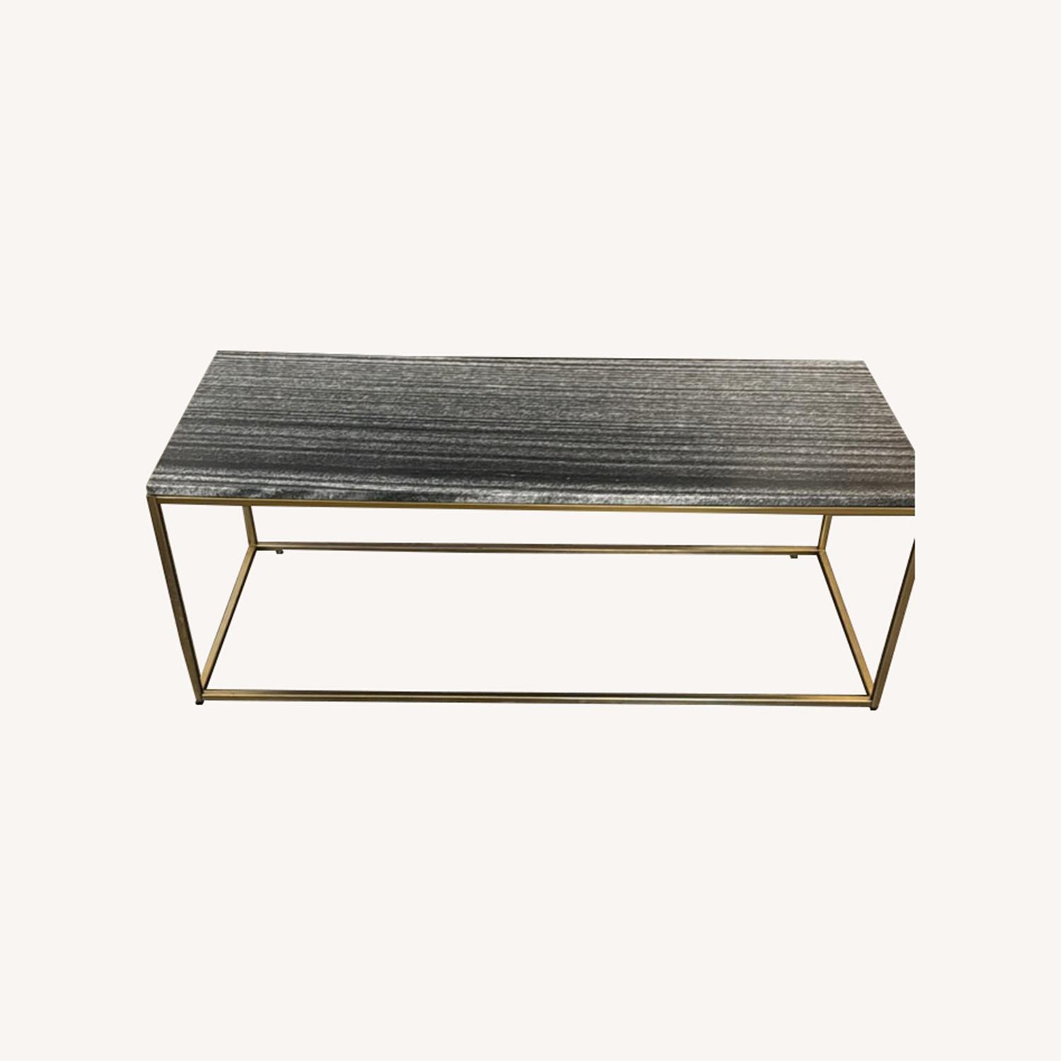 West Elm Marble Coffee Table - image-0
