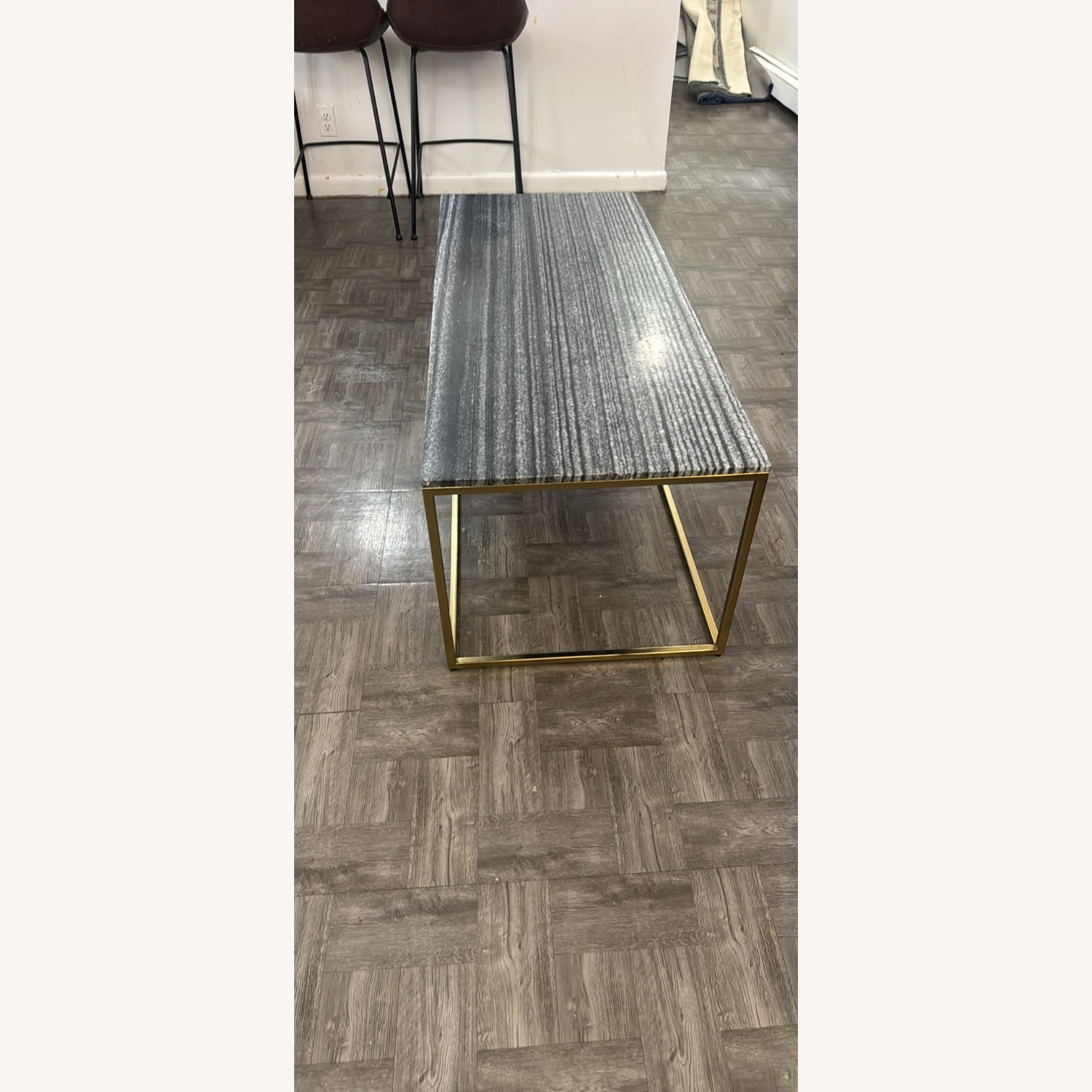 West Elm Marble Coffee Table - image-2