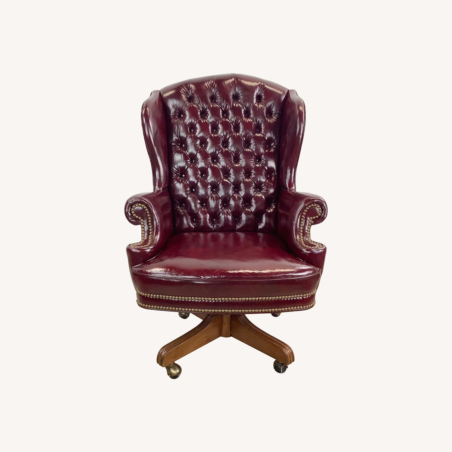 Tufted Chesterfield Executive Desk Chair - image-0