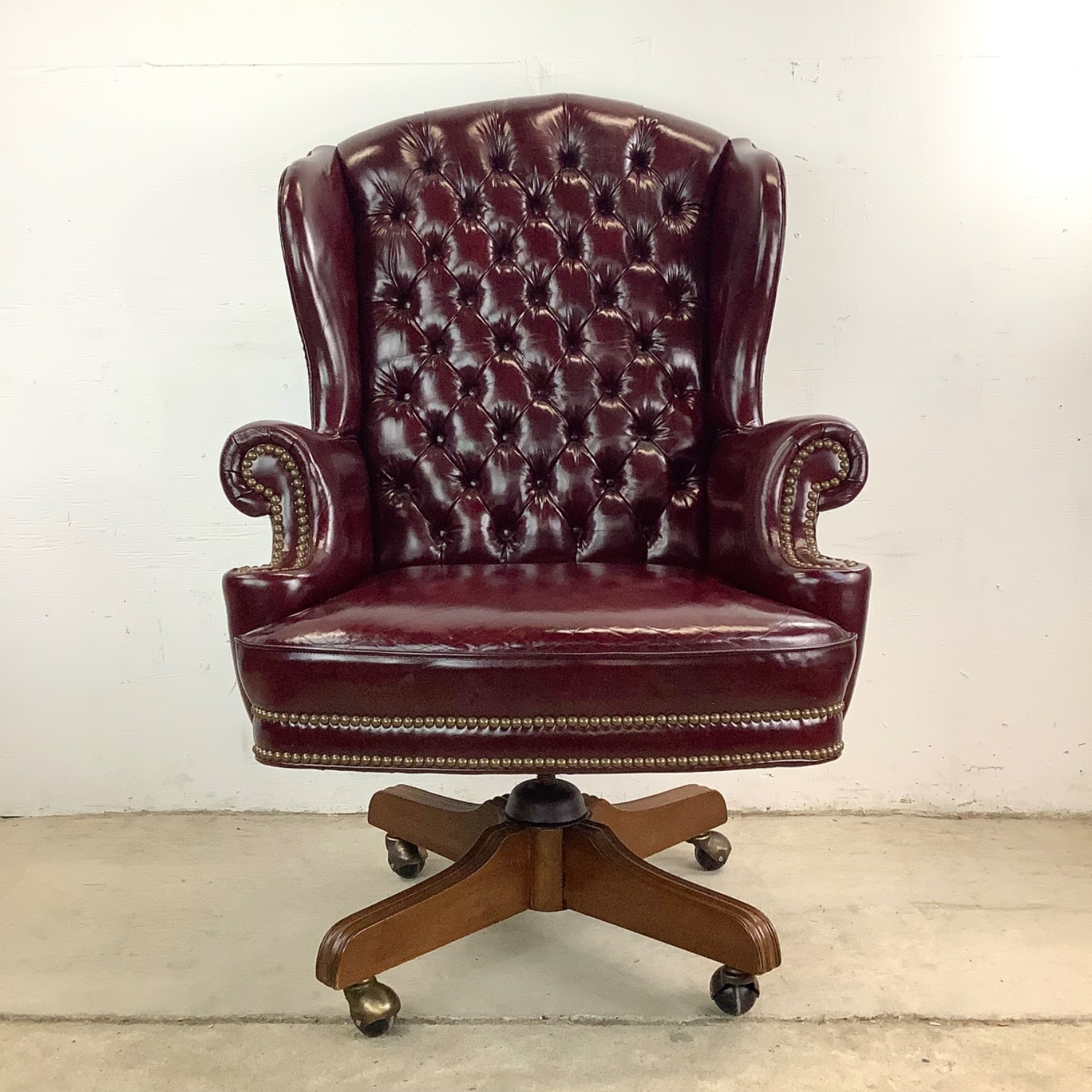Tufted Chesterfield Executive Desk Chair - image-19